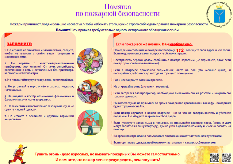 Памятка по пожарной безопасности. Памятка по пожарной безопасности.